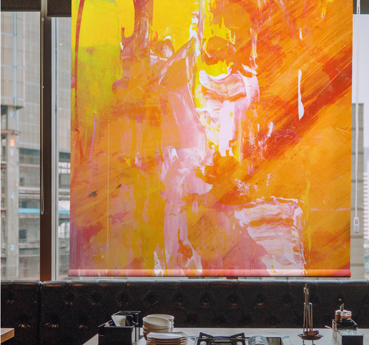 텍스처와 모티프가 있는 블라인드 생동감 넘치는 추상적 물감 얼룩 - TenStickers