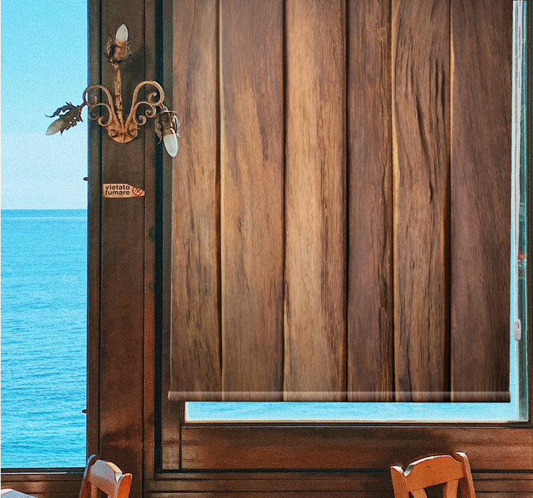 텍스처와 모티프가 있는 블라인드 우드 그레인 패널 - TenStickers