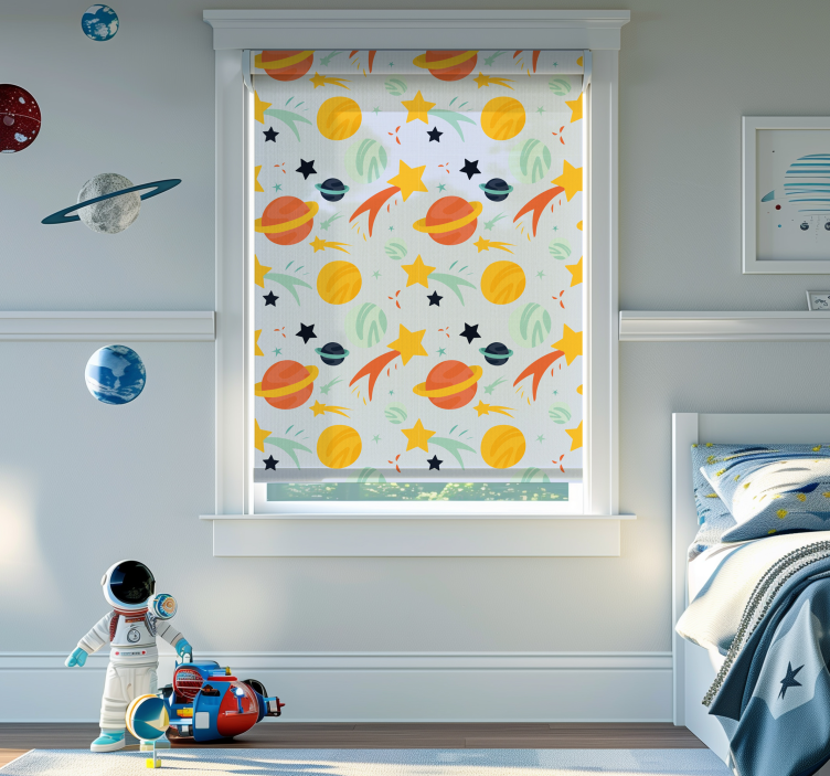 농담이 담긴 블라인드 행성 패턴 - TenStickers