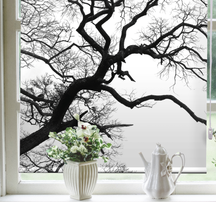 단일 나무 가지 파열 블라인드 페인팅 - TenStickers