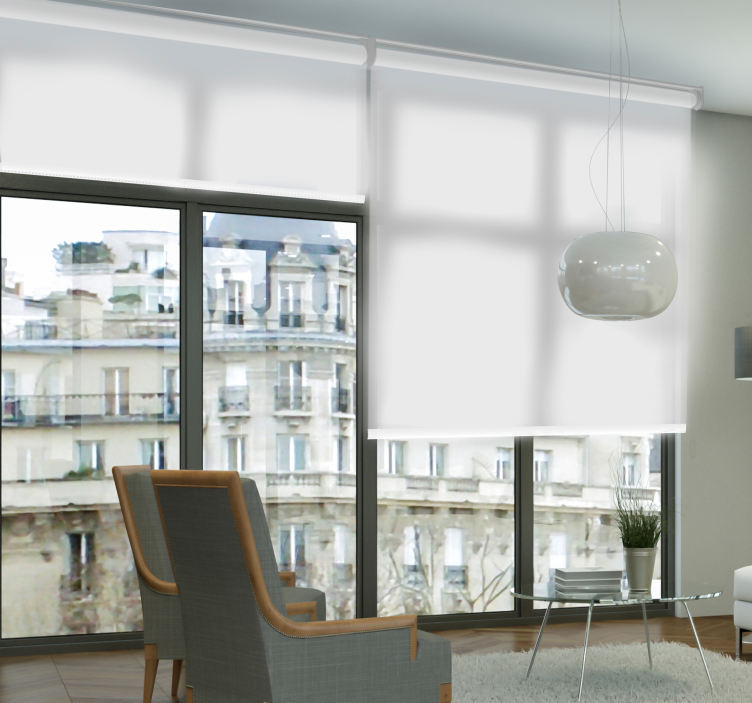 흰색 반투명 블라인드 - TenStickers