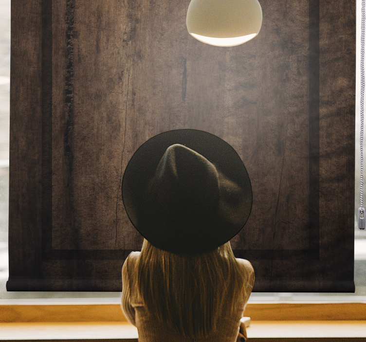 나무 판자 소박한 블라인드 - TenStickers