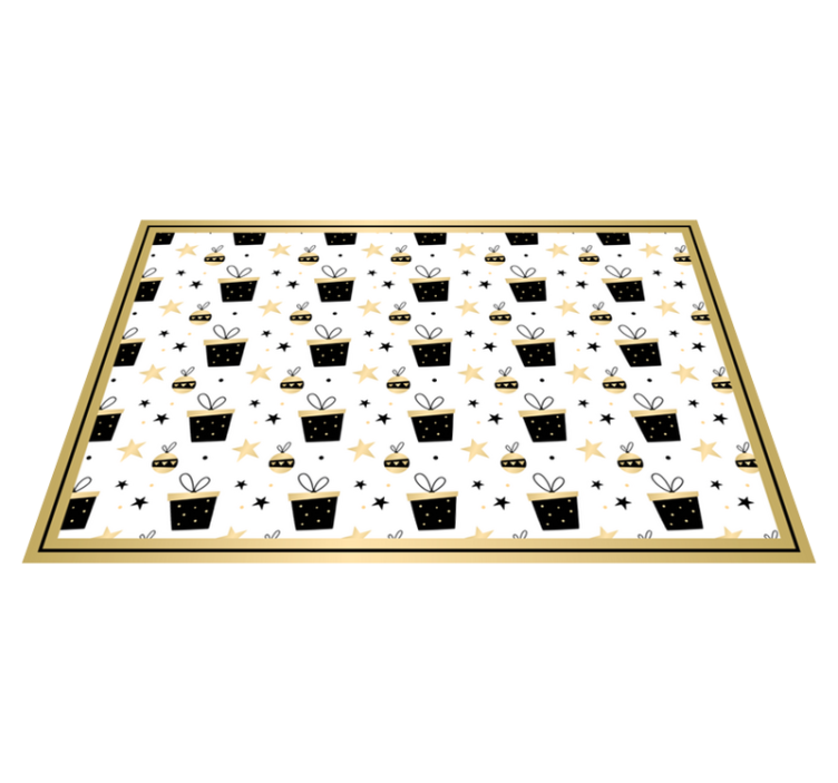 크리스마스 식탁보 축제 선물 패턴 - TenStickers