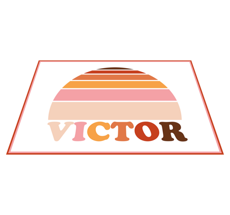 이름이 있는 식탁보 맞춤형 이름 플레이스매트 - TenStickers