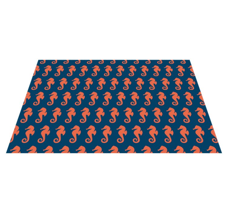 벽난로 카프리초소 해마 패턴 - TenStickers