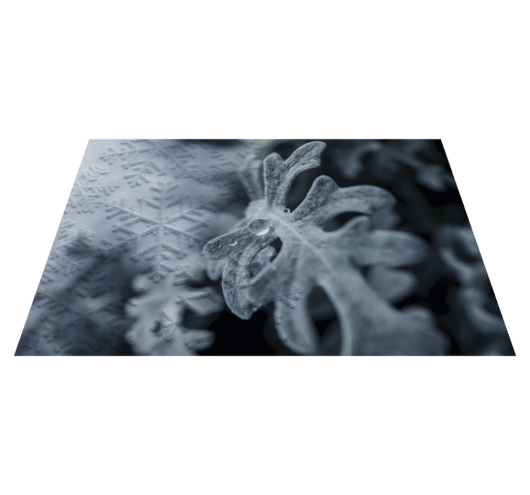 질감이 있는 식탁보 우아한 눈송이 패턴 - TenStickers