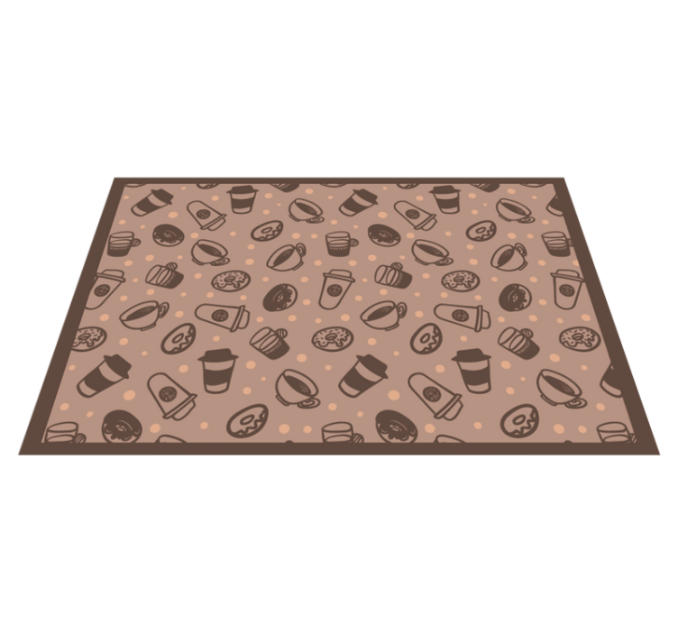 벽난로 카프리초소 커피컵 패턴 - TenStickers