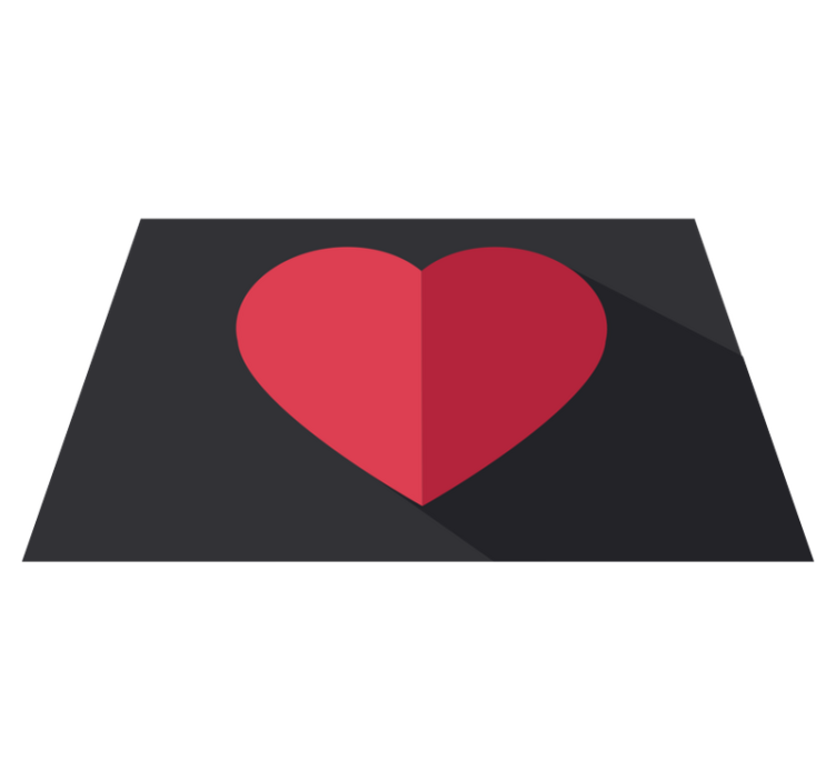 벽난로 카프리초소 하트 모양 장식 - TenStickers