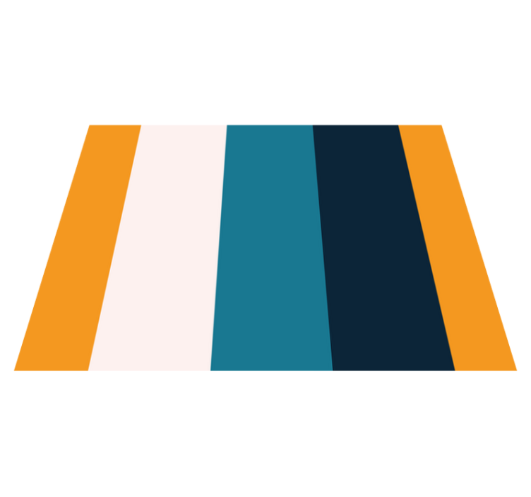 색상 직사각형 플레이스 매트의 현대 팔레트 - TenStickers