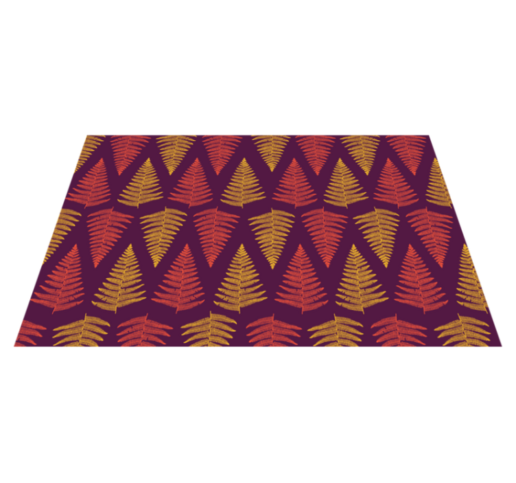 질감이 있는 식탁보 - 잎사귀 패턴 배경 - TenStickers