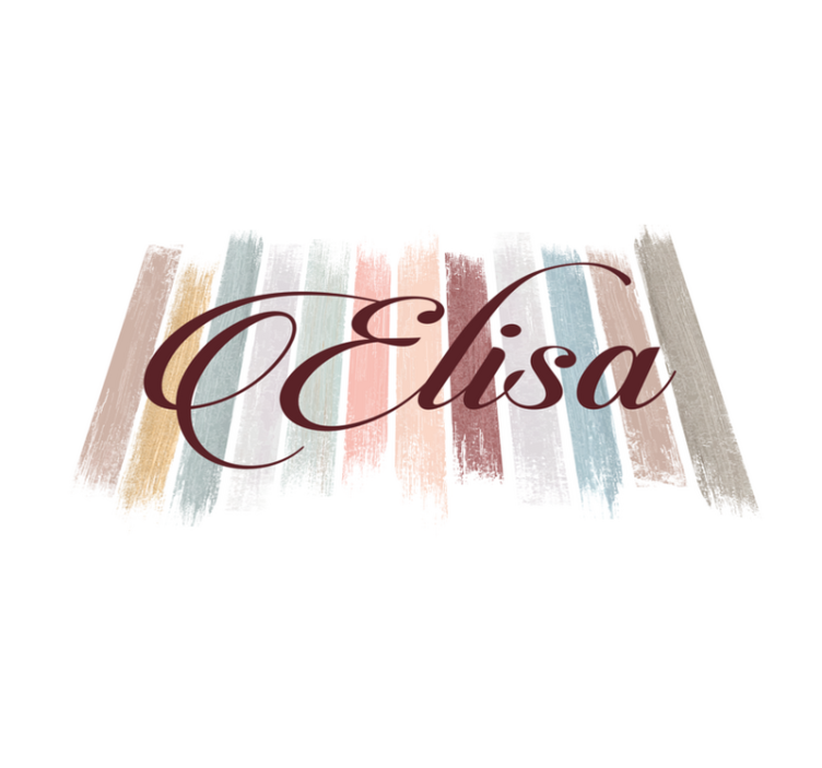 지구 톤 페인트 브러시 원래 플레이스 매트 - TenStickers