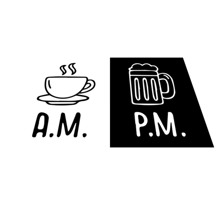 식탁보 코밀라 커피 맥주 대비 - TenStickers