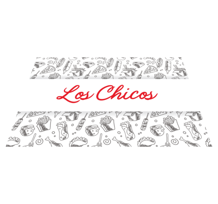 어린 이용 식탁보 재미있는 음식 일러스트 - TenStickers