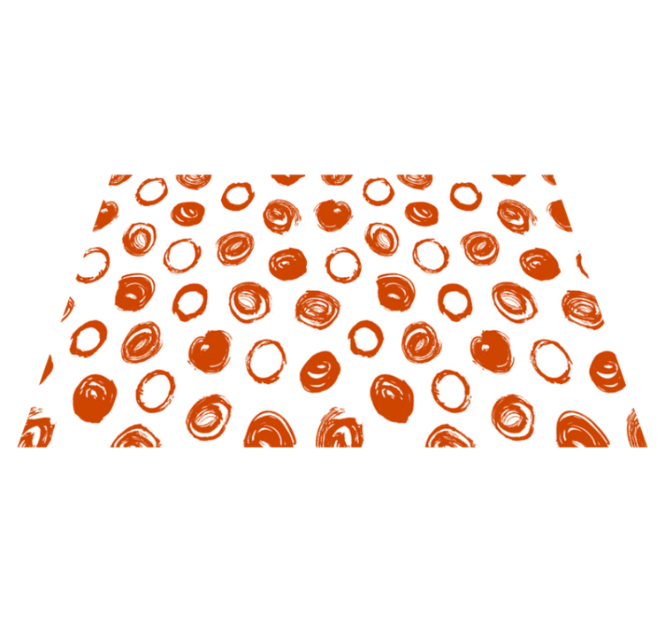 질감이 있는 식탁보 원형 붓터치 패턴 - TenStickers