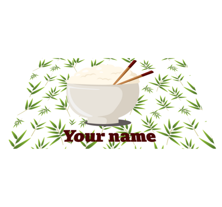 젓가락과 대나무 플레이스 매트 플레이스 매트 - TenStickers