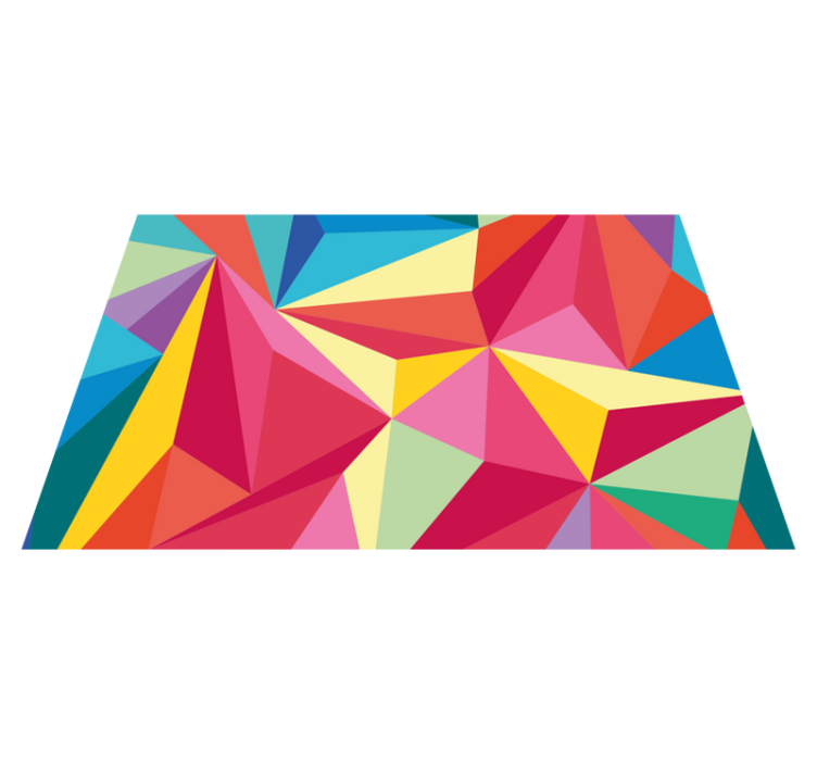 벽난로 카프리초소 기하학적 색상 구성 - TenStickers