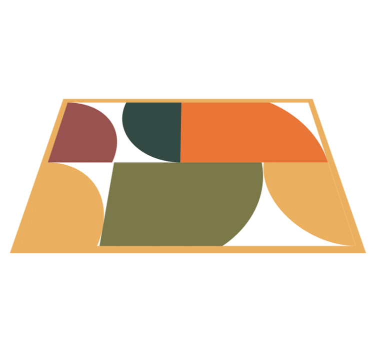 현대식 식탁보 스타일리시한 기하학적 패턴 - TenStickers