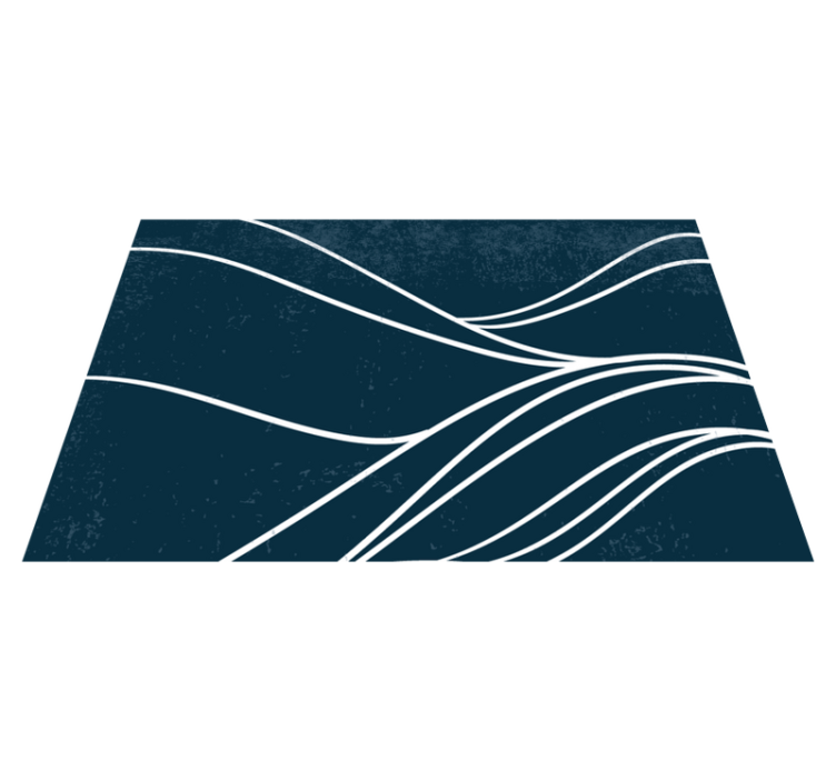 물 기하학적 예술 원래 플레이스 매트 - TenStickers