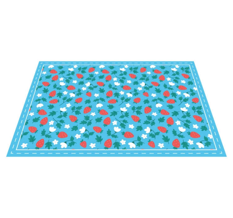 벽난로 카프리초소 딸기 꽃무늬 - TenStickers