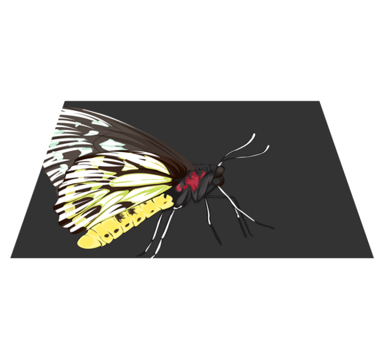 벽난로 카프리초소 다채로운 나비 일러스트 - TenStickers