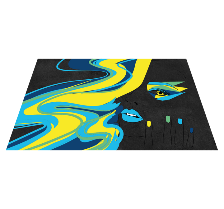 벽난로 카프리초소 대담한 얼굴 예술 - TenStickers