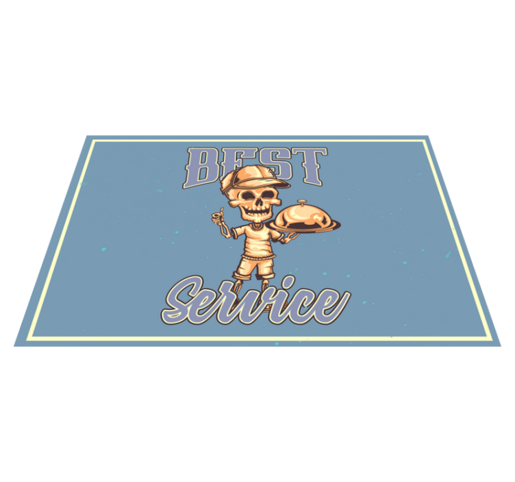 벽난로 카프리초소 해골 웨이터 서비스 - TenStickers