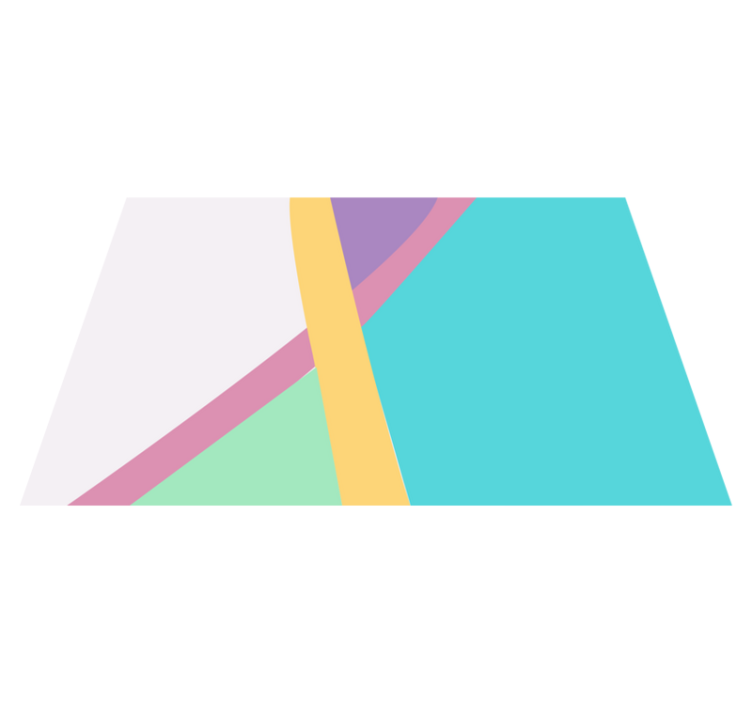 현대식 식탁보 추상적인 컬러 레이어링 - TenStickers