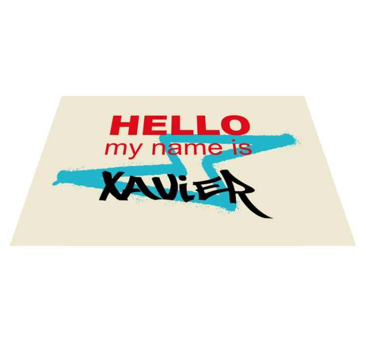 식탁보 코밀라 개인 맞춤 이름 알림 - TenStickers