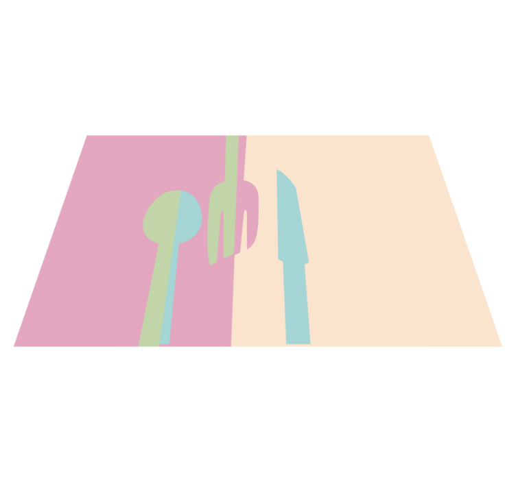 벽난로 카프리초소 스타일화된 식기 요소 - TenStickers