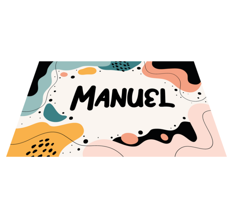 어린 이용 식탁보 생동감 있는 추상 형태 - TenStickers