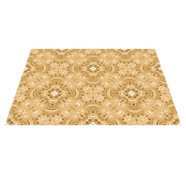 질감이 있는 식탁보 우아한 꽃 장식 - TenStickers