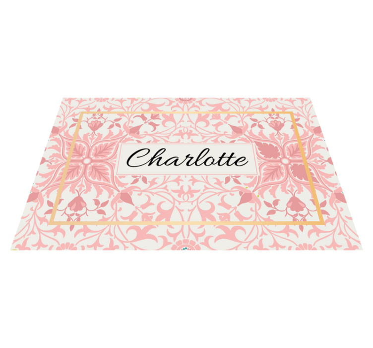 이름이 있는 식탁보 맞춤형 식물 배열 - TenStickers