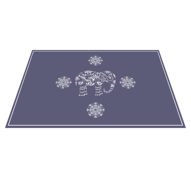 벽난로 카프리초소 코끼리 패턴 모티프 - TenStickers