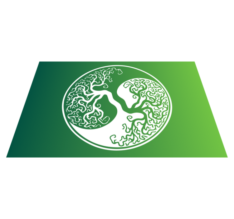 현대식 식탁보 나뭇가지 엠블럼 - TenStickers