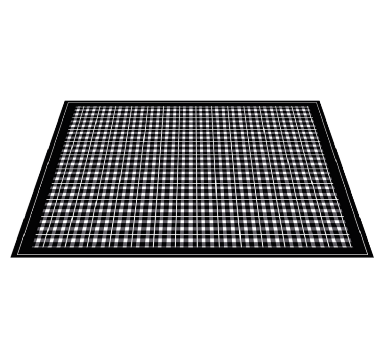 질감이 있는 식탁보 체크 테이블 탑 - TenStickers