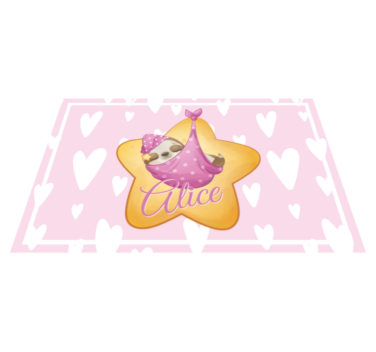 어린 이용 식탁보 별 속의 나무늘보 - TenStickers