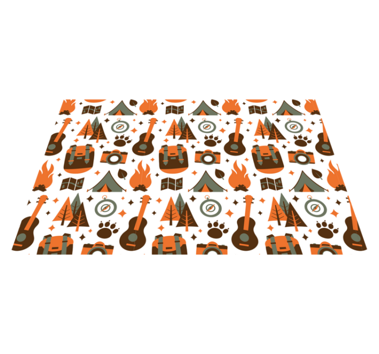 어린 이용 식탁보 캠핑 모험 요소 - TenStickers