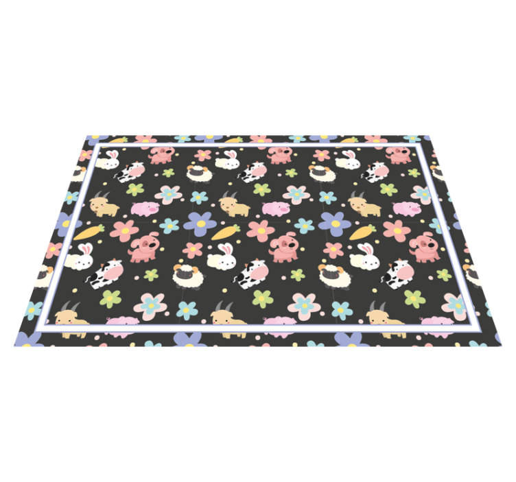 어린 이용 식탁보 매력적인 생물 일러스트 - TenStickers