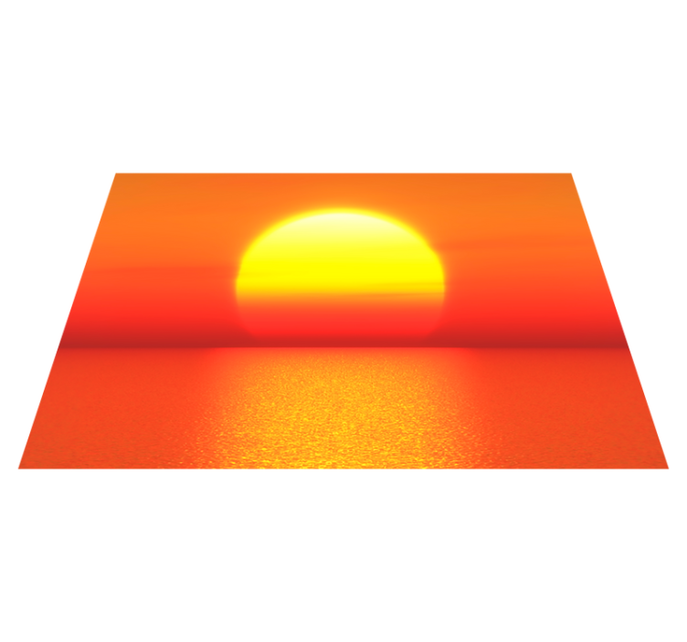 현대식 식탁보 석양의 지평선 - TenStickers