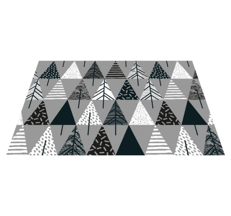 크리스마스 식탁보 스타일리시한 소나무 패턴 - TenStickers