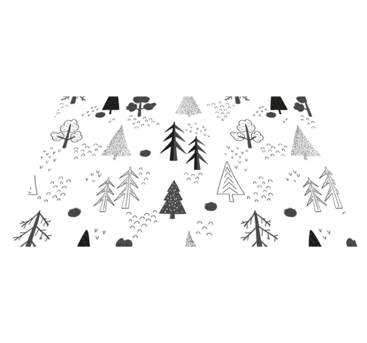 질감이 있는 식탁보 자연에서 영감을 받은 패턴 - TenStickers