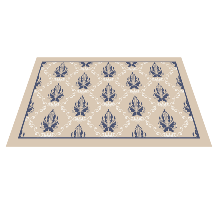 질감이 있는 식탁보 우아한 잎 아이디어 - TenStickers