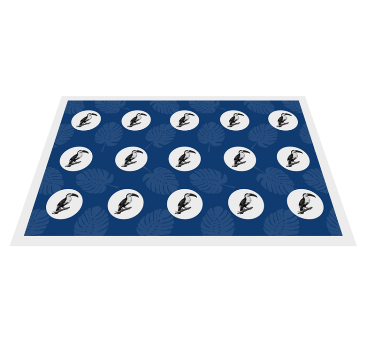 벽난로 카프리초소 열대 새 패턴 - TenStickers