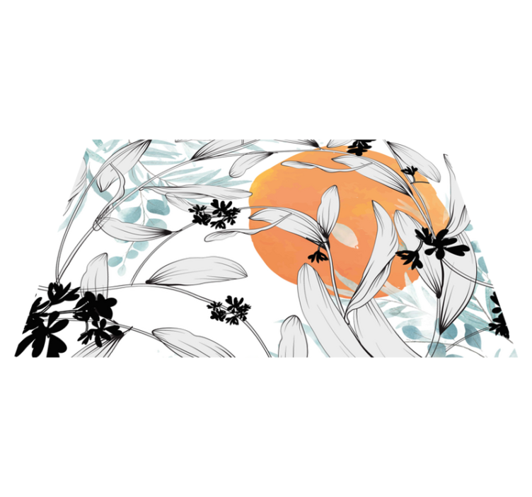 현대식 식탁보 꽃에서 영감을 받은 장식 - TenStickers