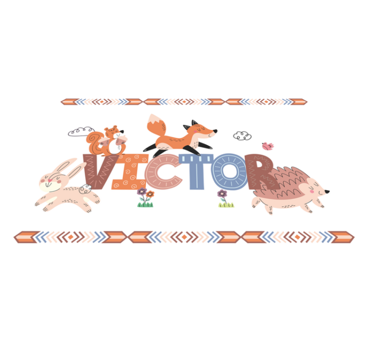 어린 이용 식탁보 동물 친구들 모임 - TenStickers