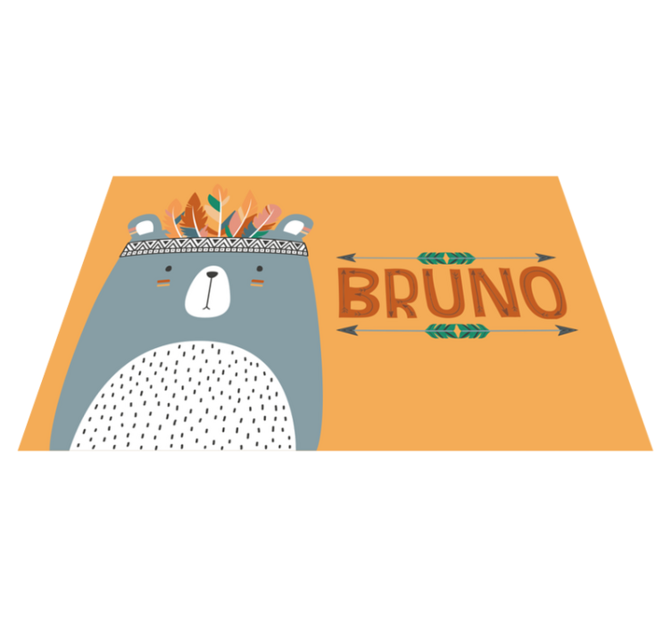 어린 이용 식탁보 귀여운 곰 일러스트 - TenStickers