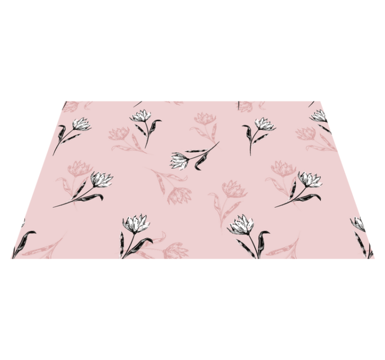 질감이 있는 식탁보 우아한 식물 구성 - TenStickers