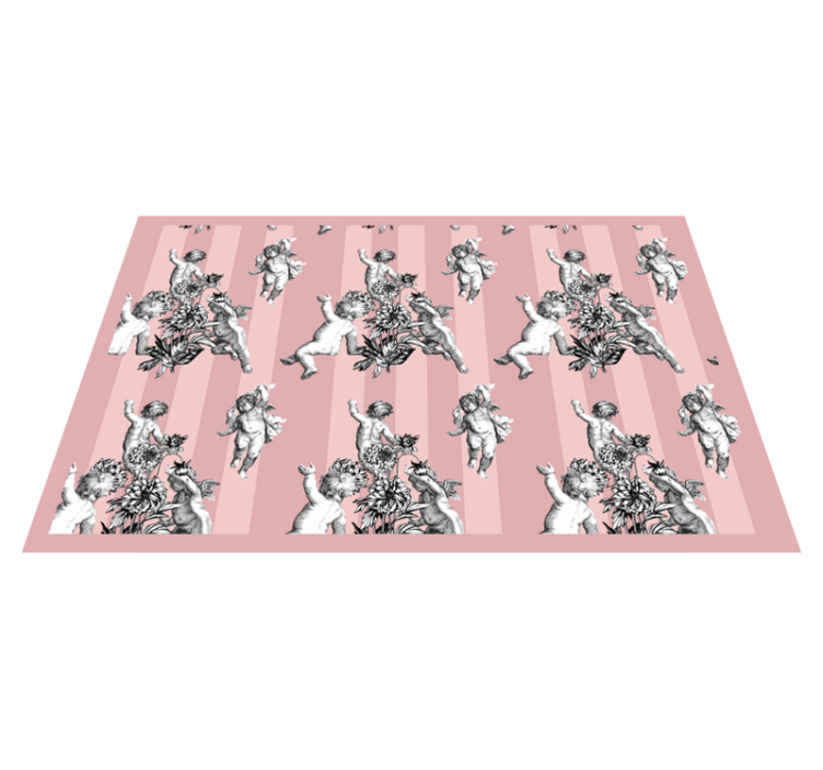 프랑스 빈티지 박탈 패턴 플레이스매트 - TenStickers