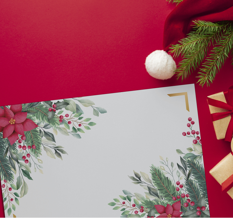 크리스마스 장식품 크리스마스 플레이스 매트 - TenStickers