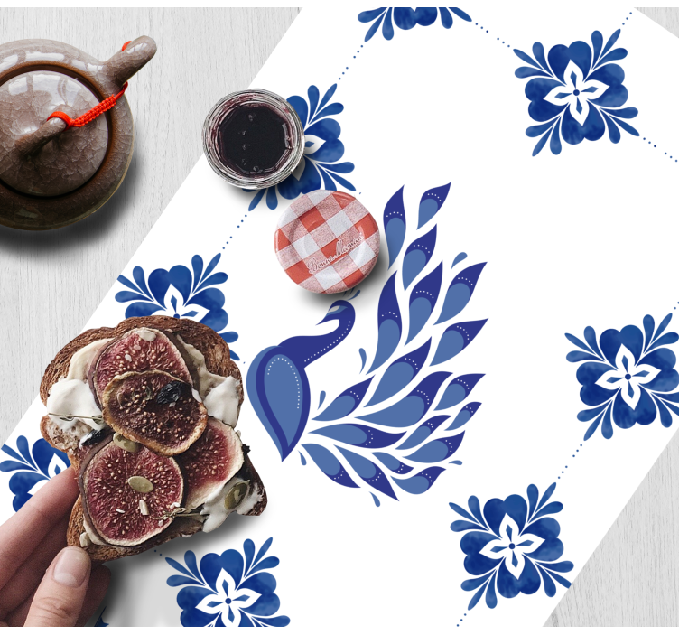 우아한 육각형 현대 식탁 매트 - TenStickers